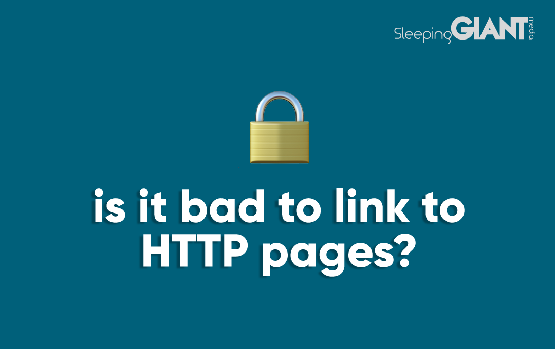 Is it bad to link to http pages?