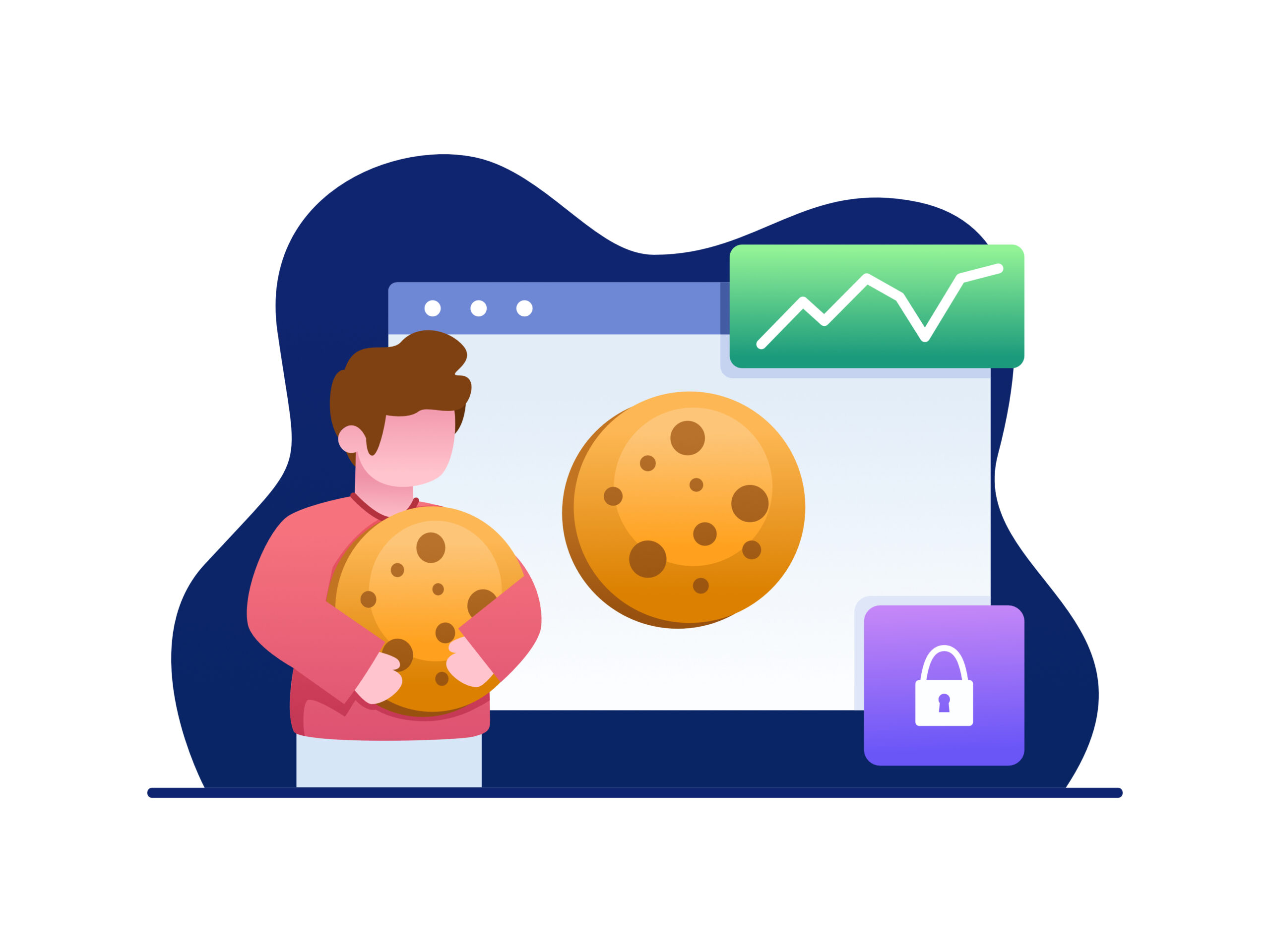 website cookies graphic